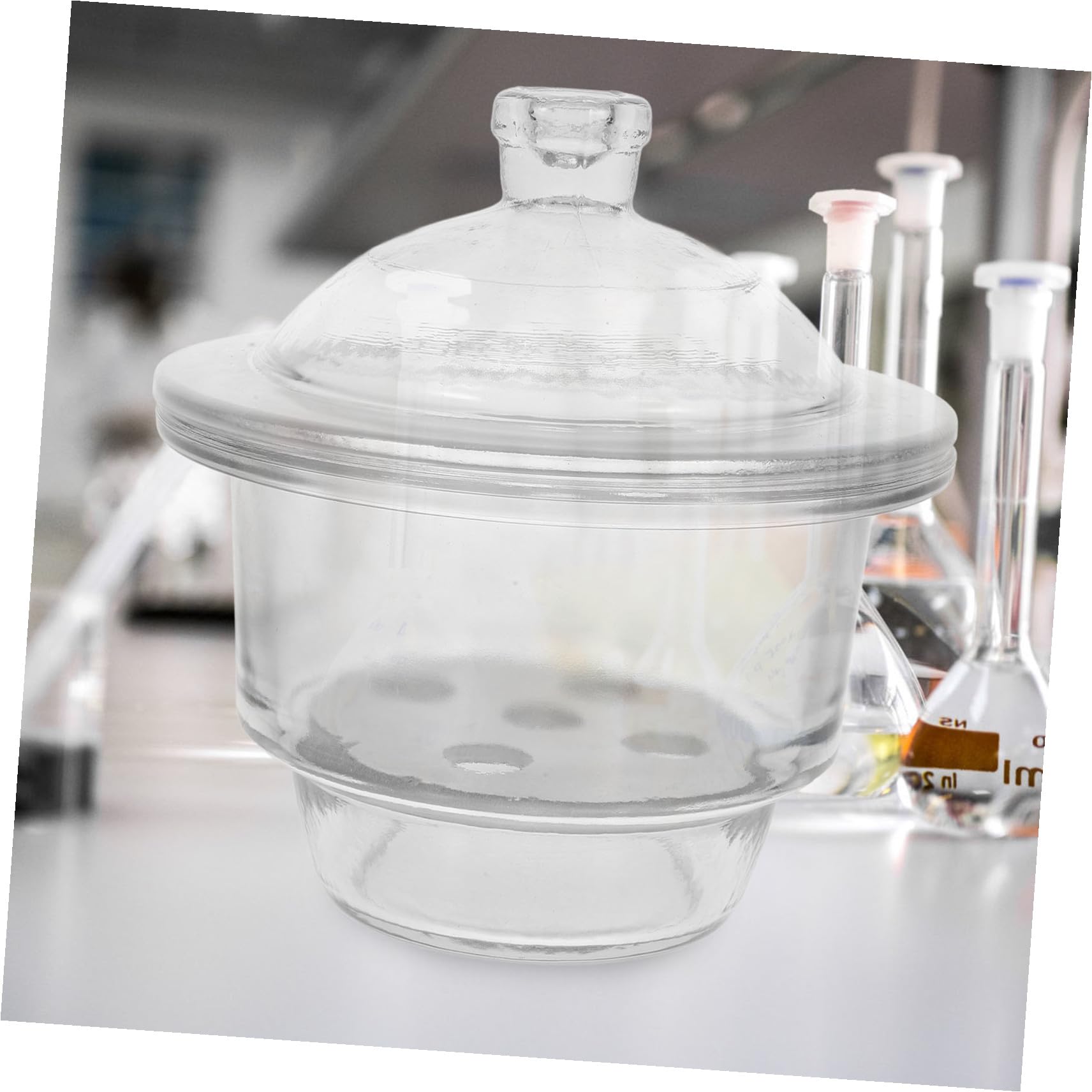 Frasco Desecador de Vidrio al Vacío 150mm para Laboratorio