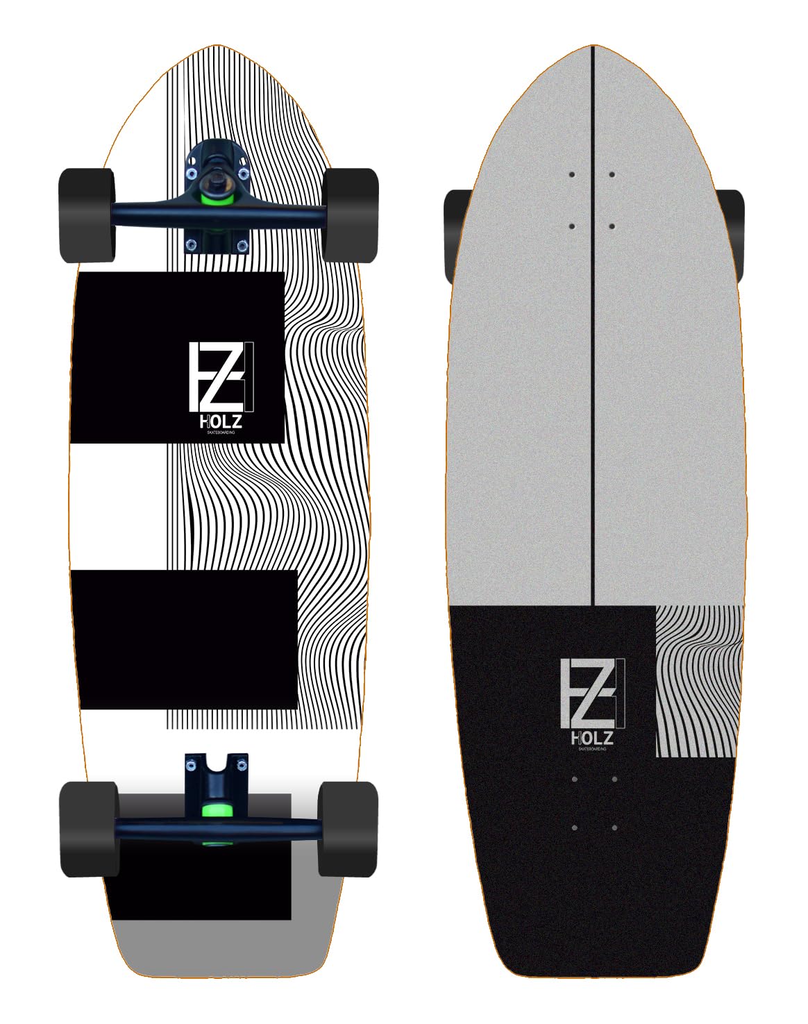 Holz Cruiser deskorolka kompletne ciężarówki 180 mm - Theo Phy Key 31 Fat Tail