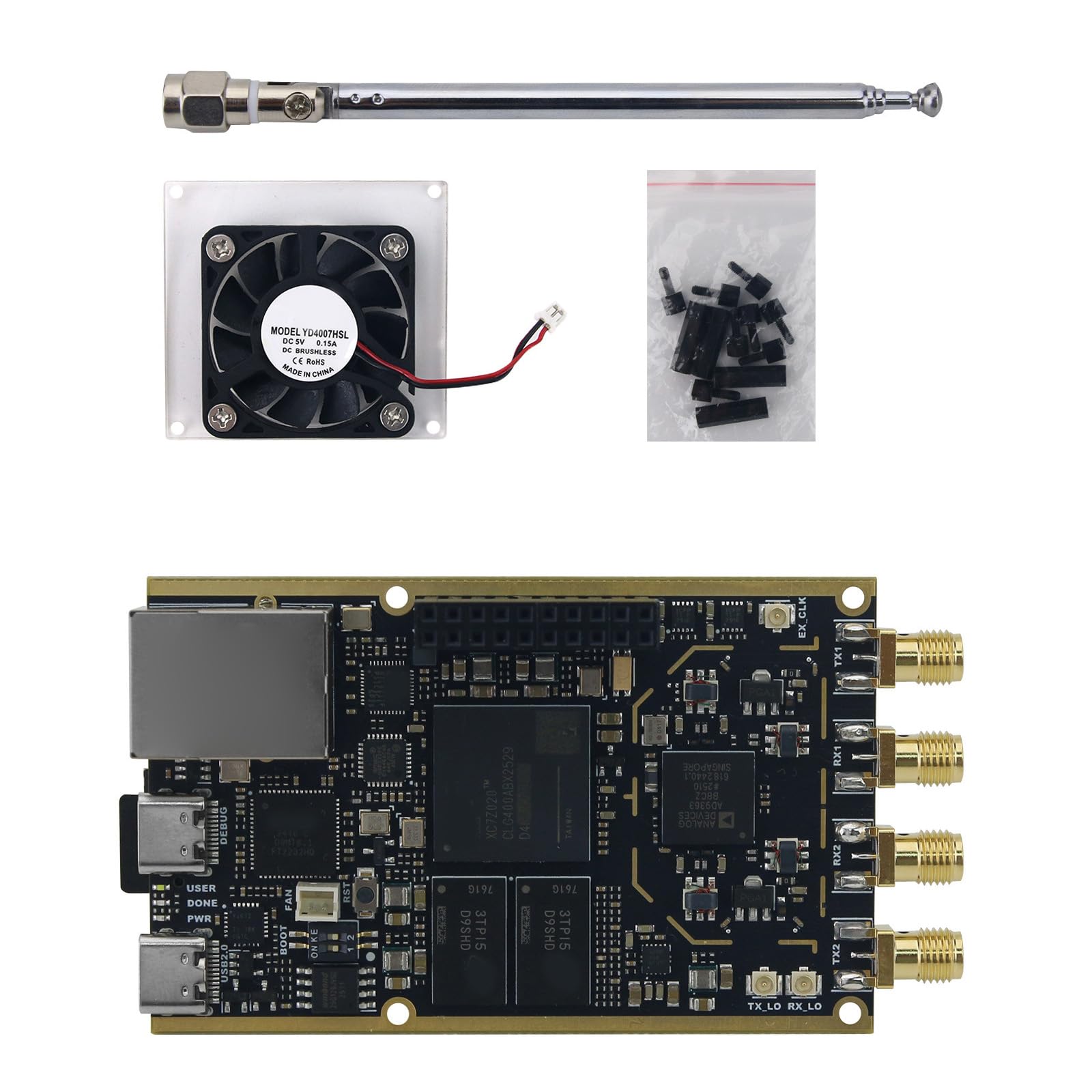 Placa de Desarrollo AD9363 con Reloj TCXO y USB