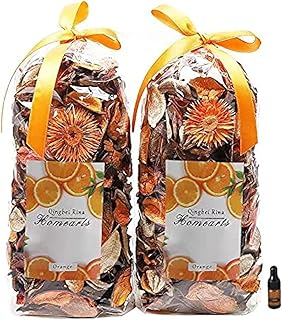 Qingbei Rina Fall Potpourri Bags,Orange Scented Potpourri Dried Flowers,...