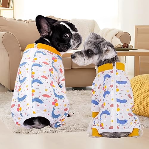 Miniatura 5 de Traje de recuperación de cirugía para perros, mameluco para cirugía hembra, perros machos, pijamas de manga larga, mameluco para perros pequeños,