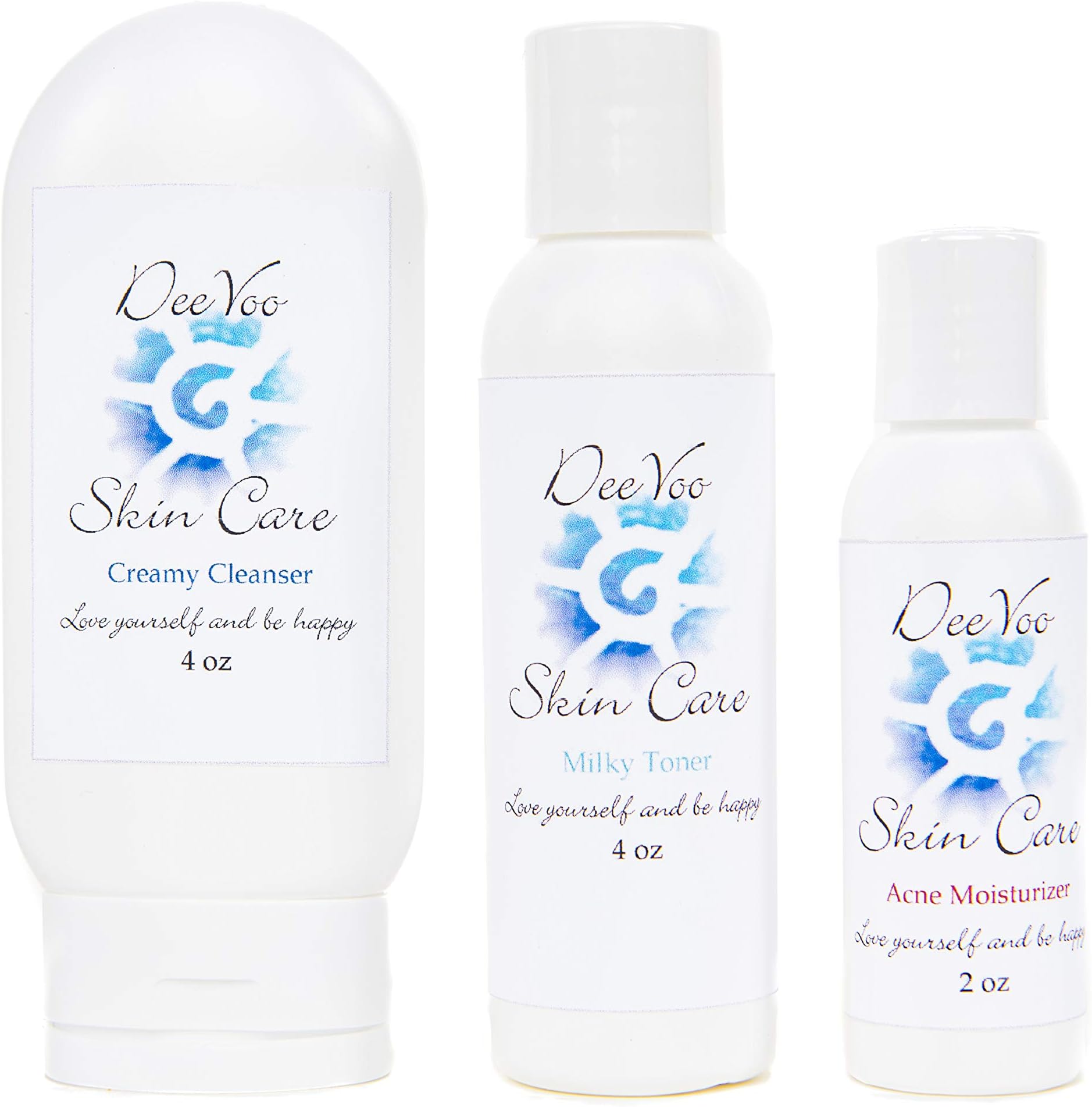 Acne Trio - DeeVoo Skin Care Acne Treatment - Natural ingredients perfectly blended with 2.5% Benzoyl Peroxide for the best results possible