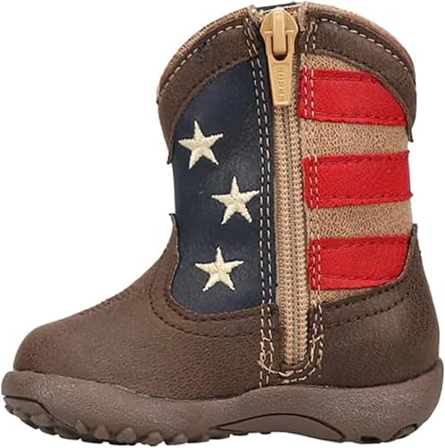 ROPER Bota Western Patriot Americana para bebé niña