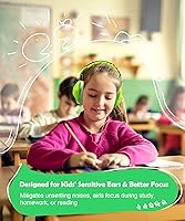 Vista 4 de PROHEAR 032 2.0 - Auriculares con cancelación de ruido para niños - Reducción de ruido de 25 dB - Orejeras ajustables de protección sensorial