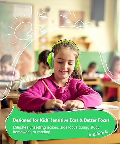 Miniatura 4 de PROHEAR 032 2.0 - Auriculares con cancelación de ruido para niños - Reducción de ruido de 25 dB - Orejeras ajustables de protección sensorial para