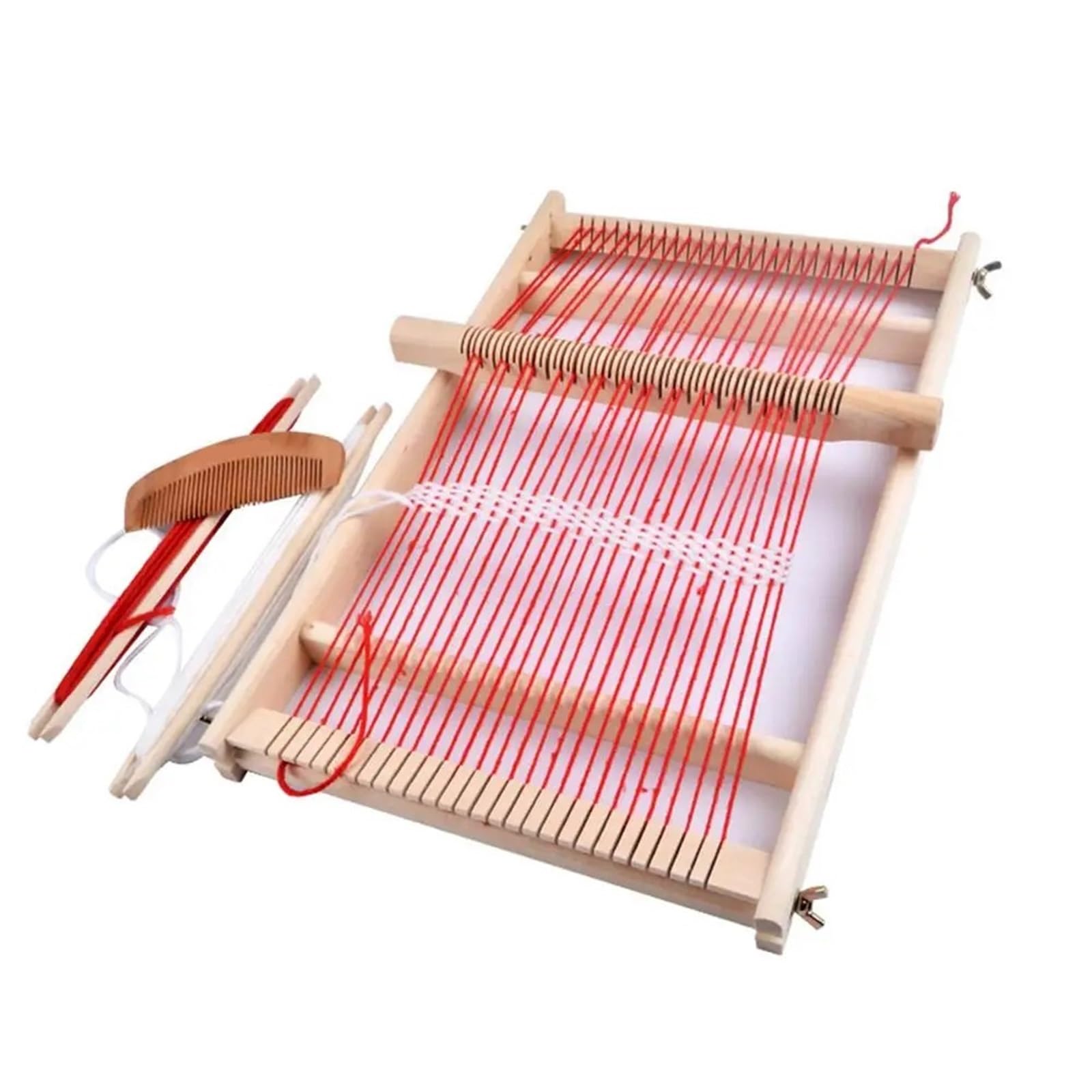SparklWLeaf Weaving Loom DIY Wooden Knitting Machine Weaving Frame Knitted Wool Loom Handcraft Household Tool