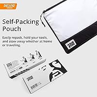 Vista 25 de BEARD KING Delantal con babero para barba, juego de afeitado para papá, como se vio en Shark Tank, atrapa el pelo de los hombres para afeitarse