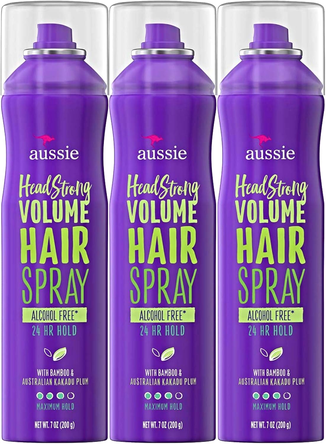 Aussie, Hairspray, with Bamboo & Plum, Headstrong Volume, 7 fl oz