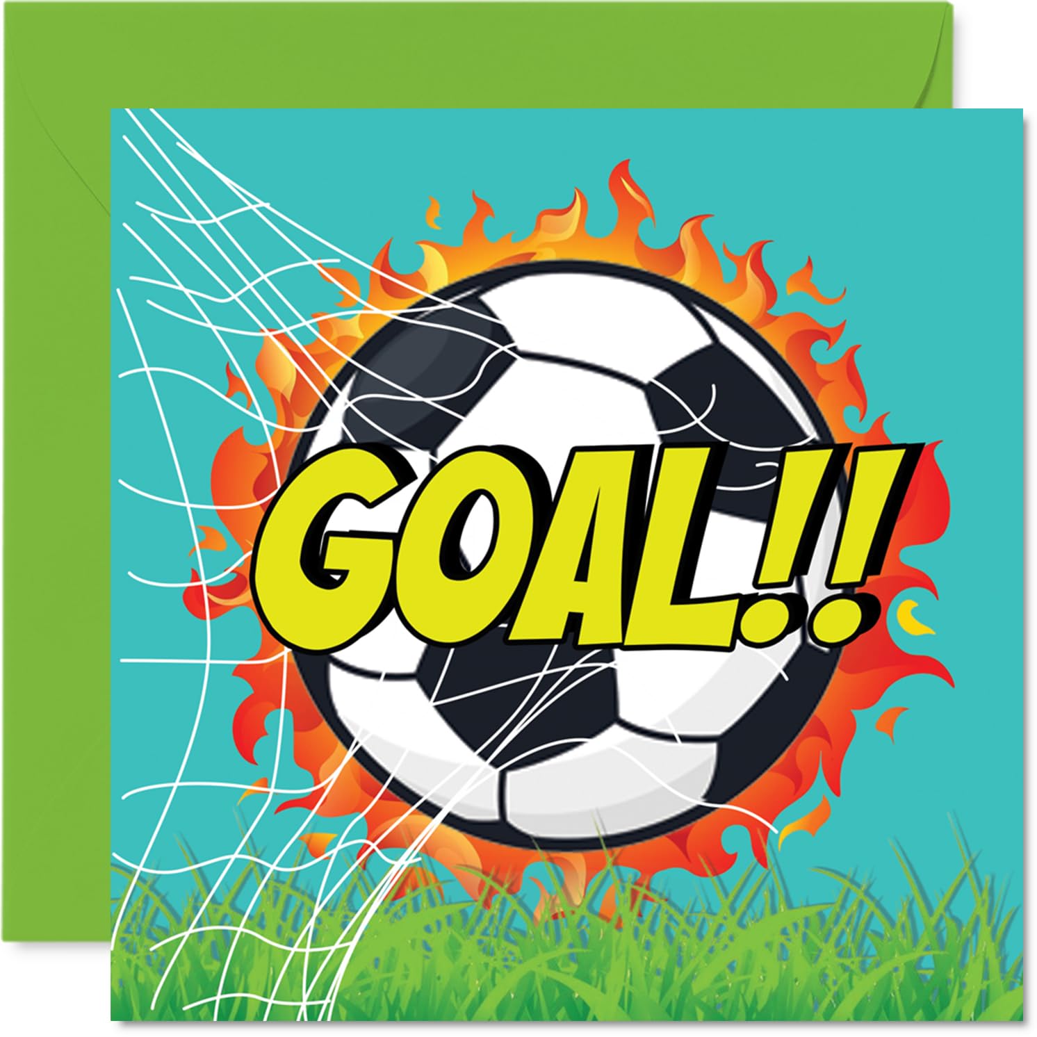 Footbal Lovers Birthday Card for Men Women - Hotshot - Happy Birthday Card for Grandma Cousin Brother Nanny, 145mm Bday Greeting Cards