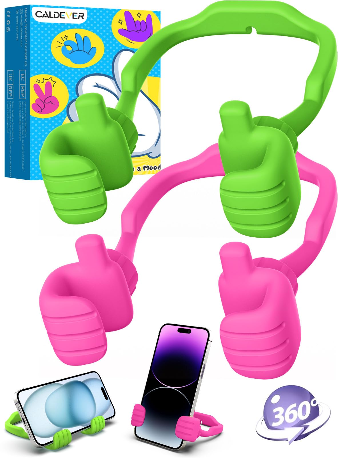 2 Pack Gifts for Christmas Day for Teens Girls Boys Cell Phone Stand