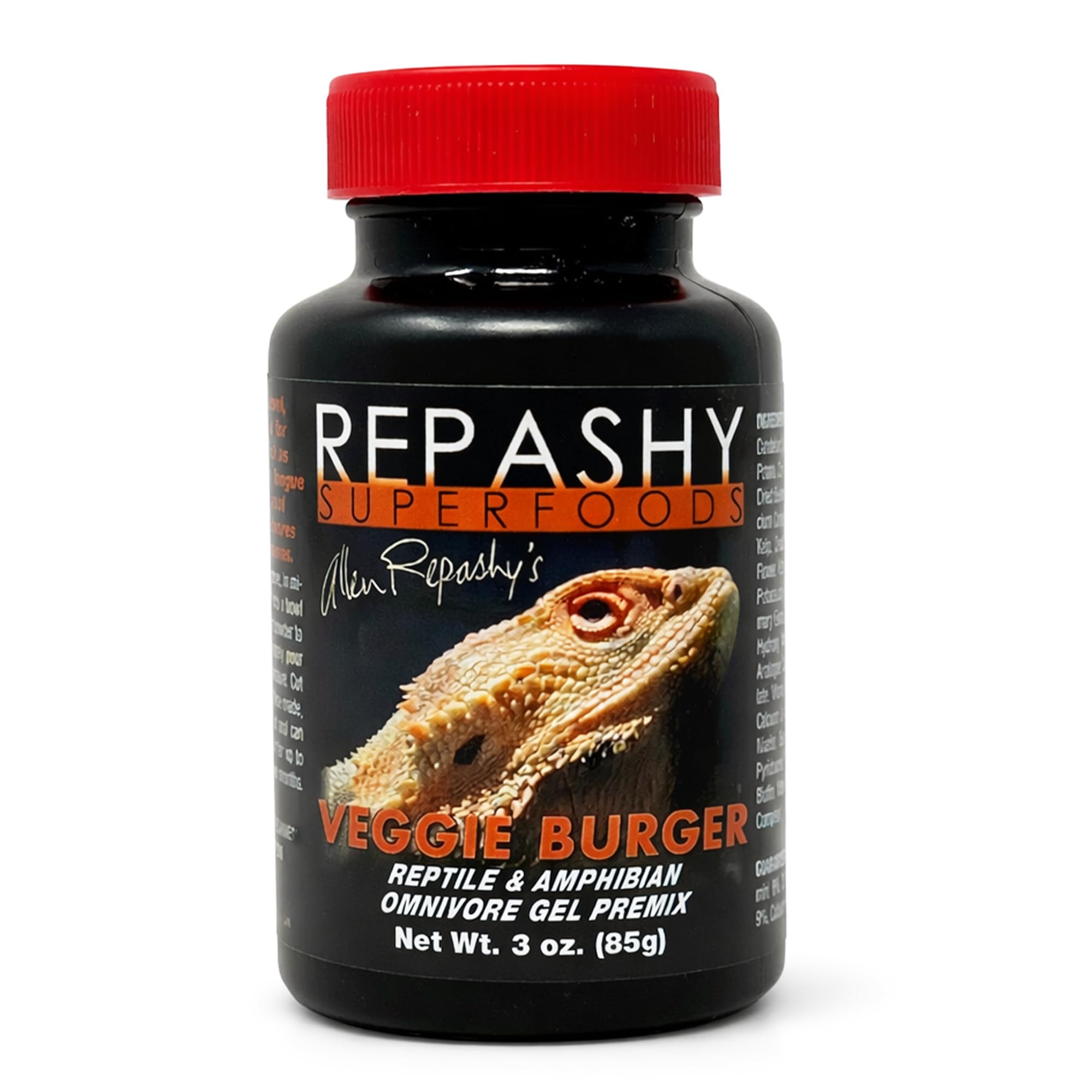 Repashy Veggie Burger – Plant-Based Gel Diet for Bearded Dragons, Blue Tongue Skinks and Other Omnivorous Reptiles, 85g
