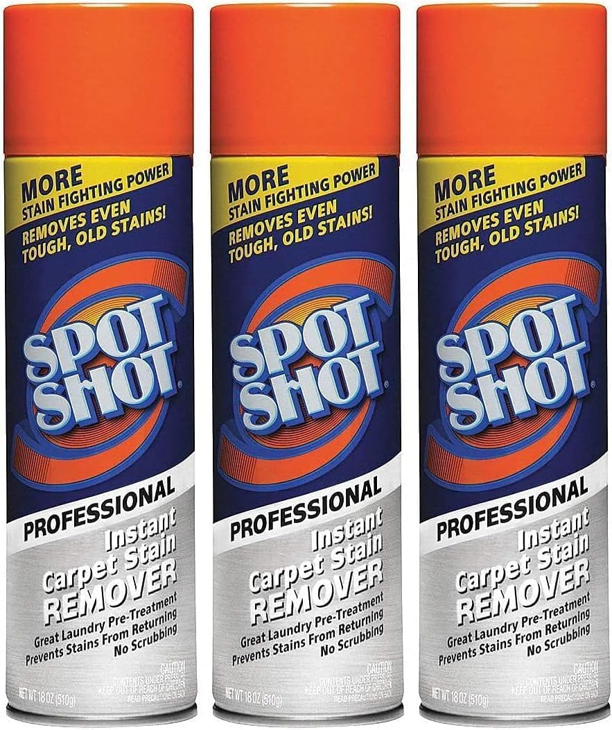 Professional Carpet Stain Remover 18oz – 3-Pack and PD Ship Safe Bag