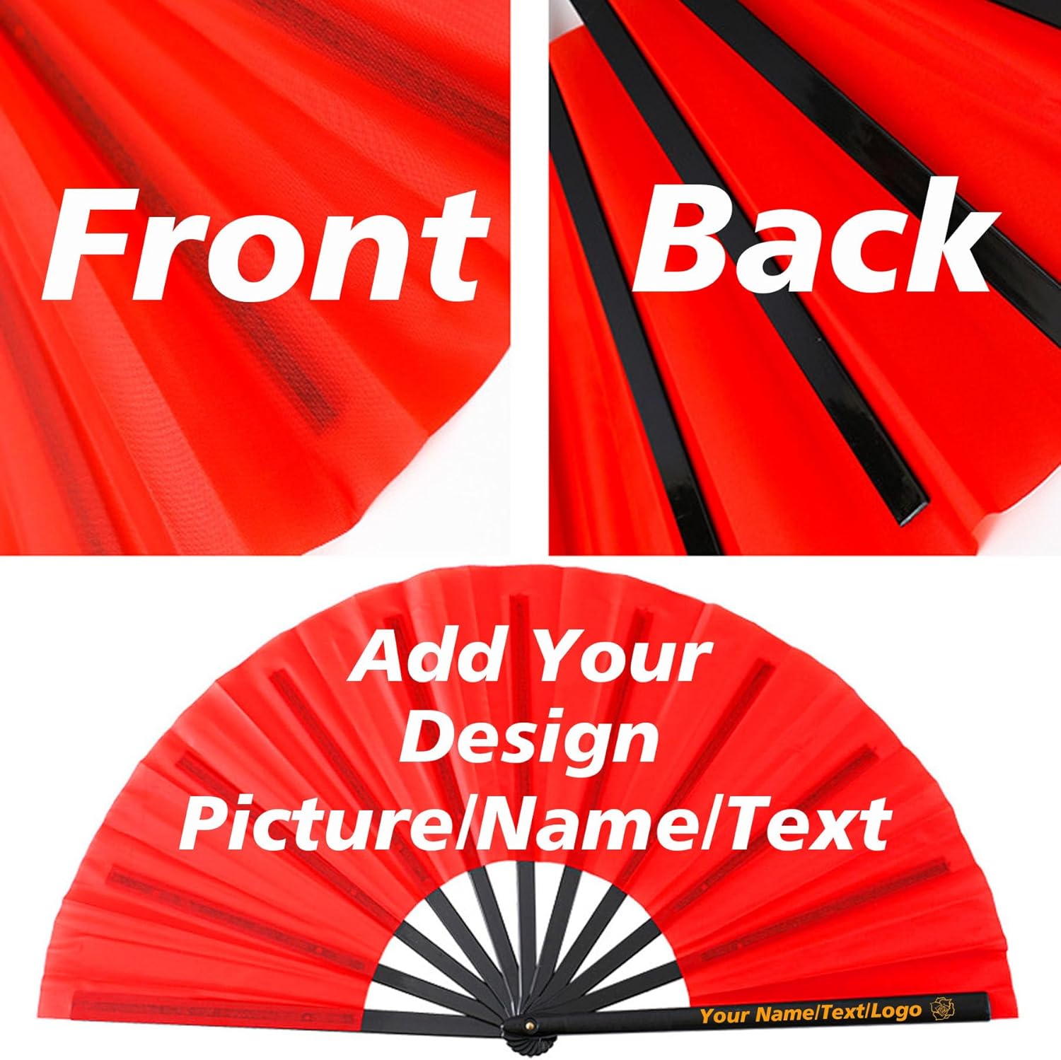 Personalized Line Dance Popping Fan Boots on The Ground Hand Fan with Photo/Text/Name, Clap Fans for Line Dancing for Women