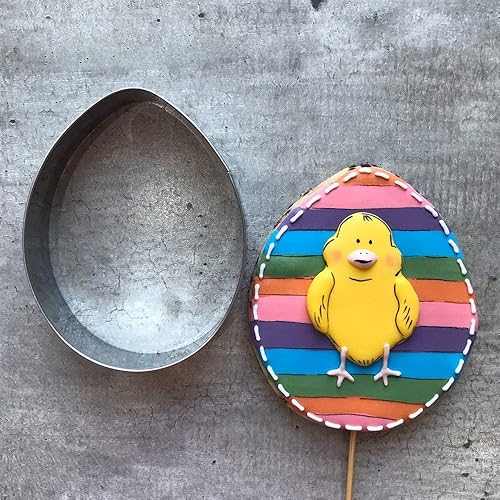 Miniatura 6 de LILIAO Spring Easter - Juego de 3 cortadores de galletas de Pascua, huevos de Pascua, cara de conejo y zanahoria, sándwich de fondant, cortadores de