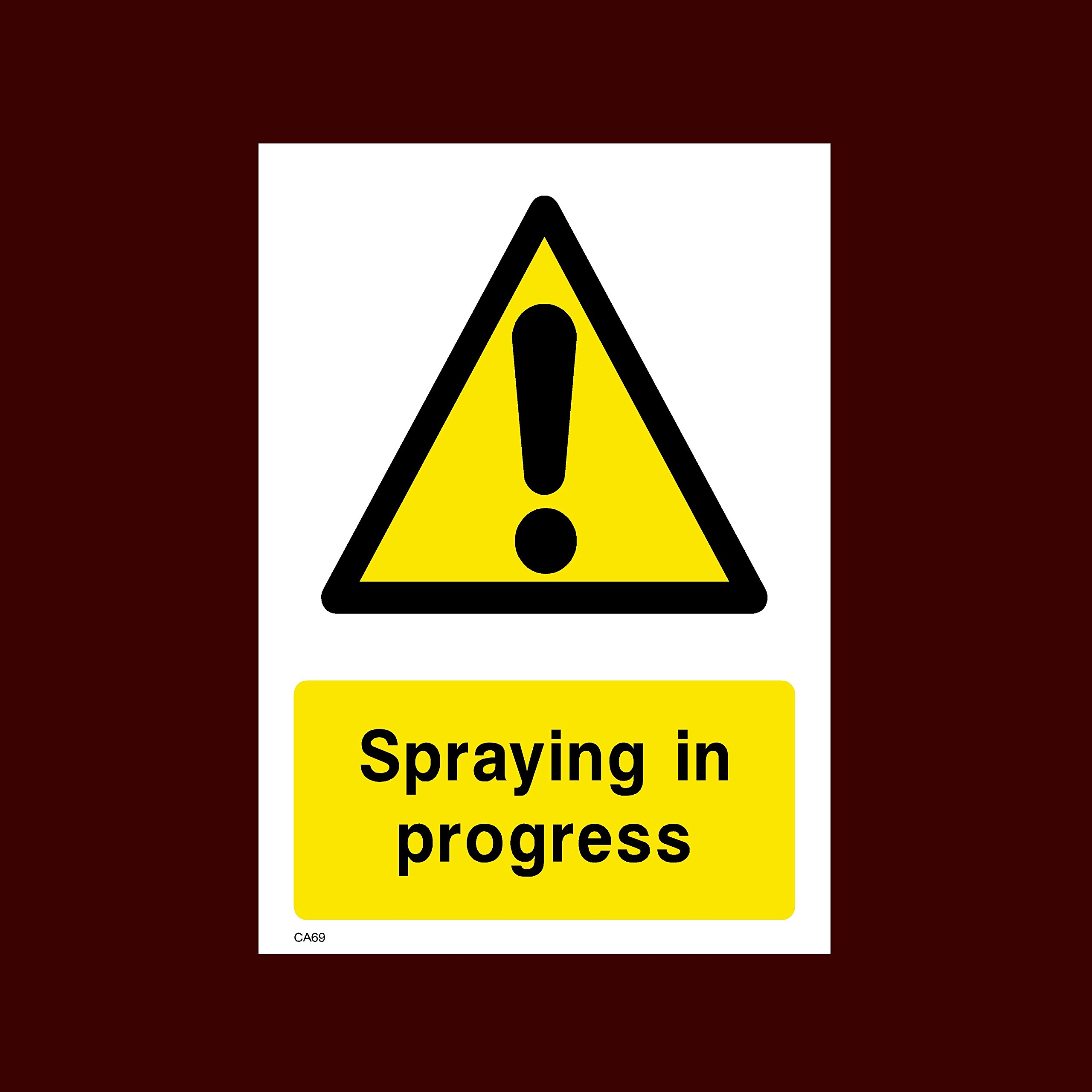 Ussp&S Spraying In Progress Plastic Sign - Warning, Farm, Dogs, Agriculture, Cattle, Sheep, Bull - (Ca69)