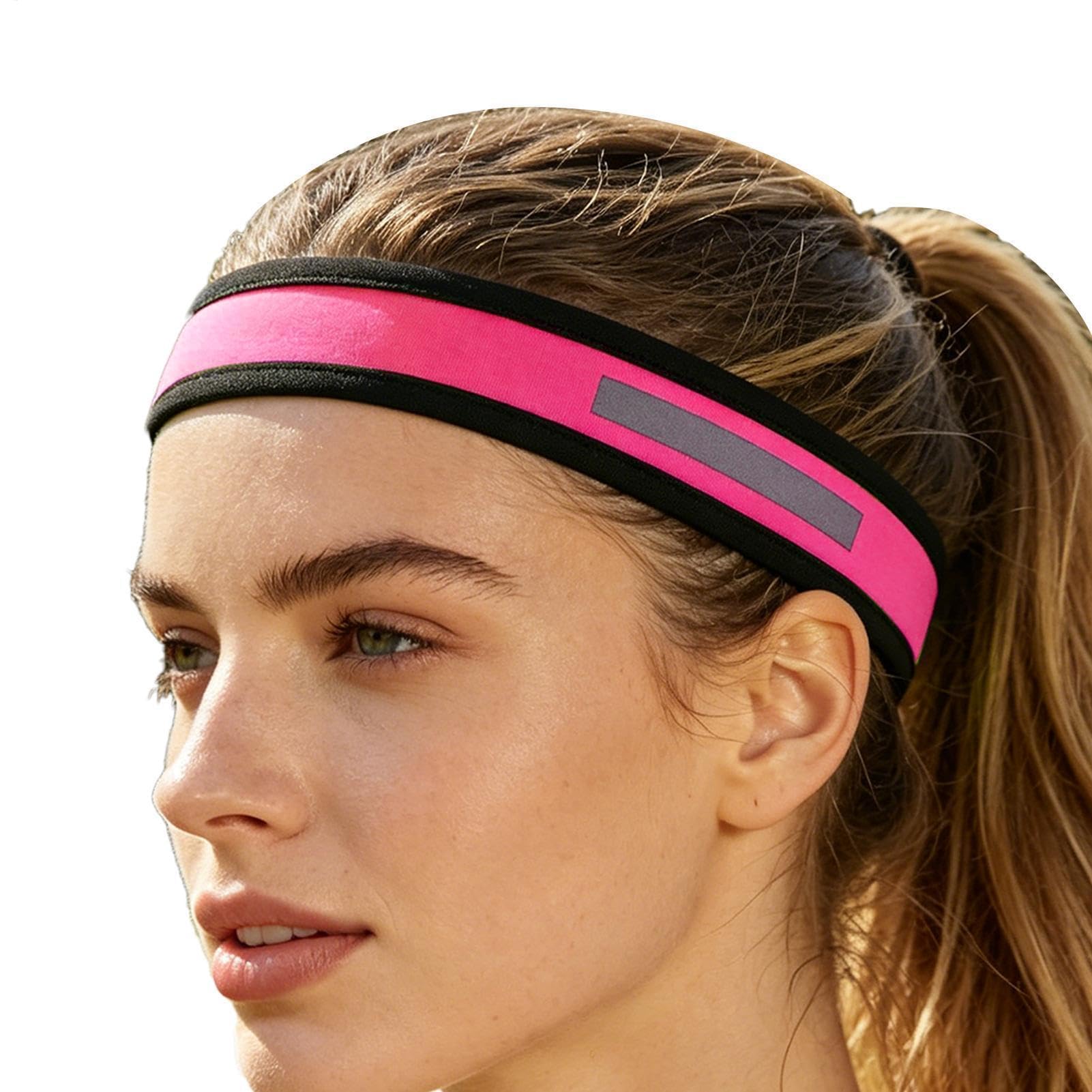 Bandeau de course à pied, antidérapant, séchage rapide, bandeau réfléchissant pour gym, fitness, plein air, cyclisme de nuit, marche, jogging, basket-ball, tennis