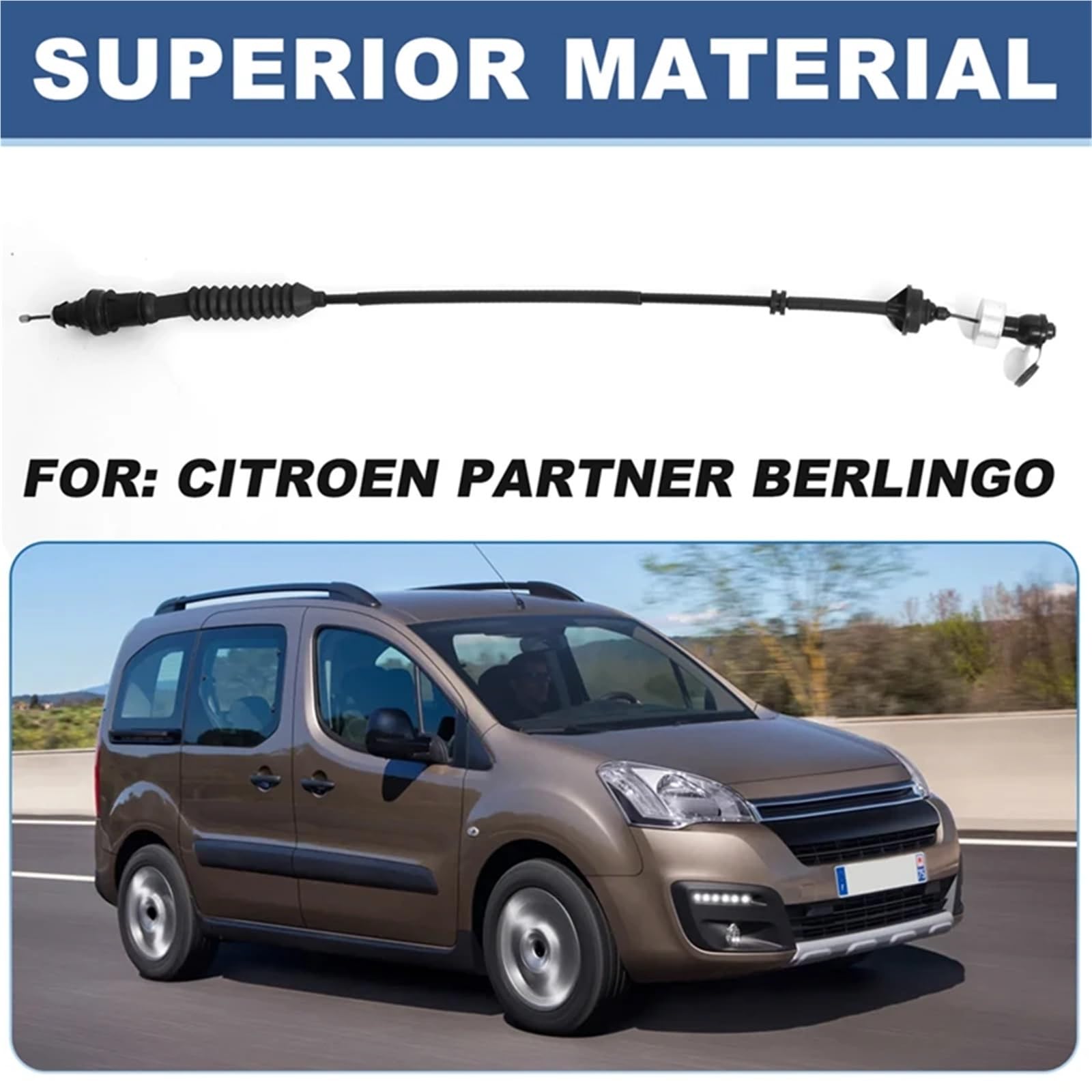 Sets para Embrague Cable de Embrague para Peugeot Citroën Partner Berlingo DW8B (Motor 1.6 HDI 2150CY)