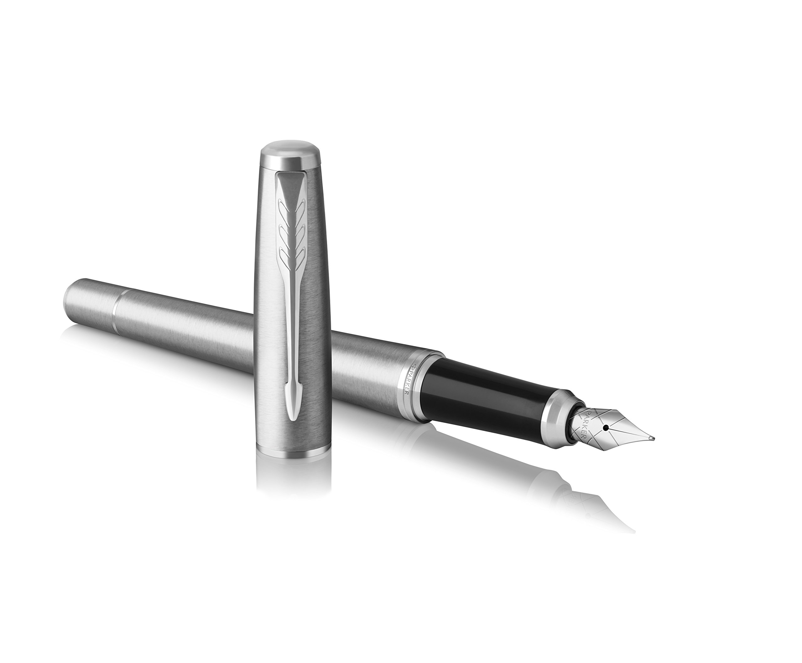 Parker (1975440 Urban Fountain Pen, Metro Metallic, Medium Nib with Blue Ink, Blister Pack, Metro metallic Chrome trim - Image 3