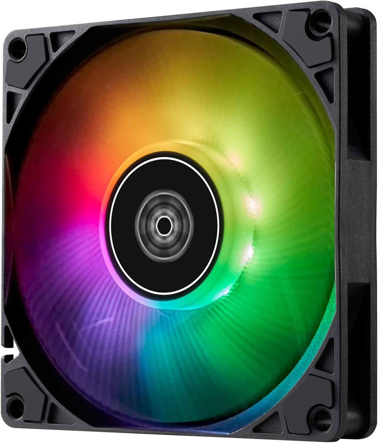 SilverStone Technology Air Slimmer 90 ARGB Enhanced Performance 92mm Slim Fan with PWM and ARGB Lighting, SST-AS90B-ARGB