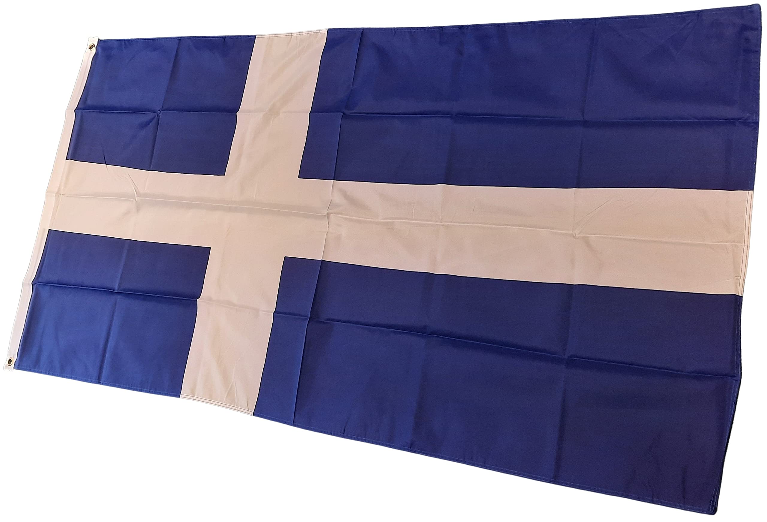 NWFlags Shetlands Flag 5ft x 3ft 75d Premium Polyester Suitable For Flagpoles