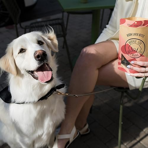 Miniatura 2 de Winnie Lou - Golosinas orgánicas para perros, bisonte hígado mordeduras de hígado de cecina, golosinas de grado humano para razas de todos los
