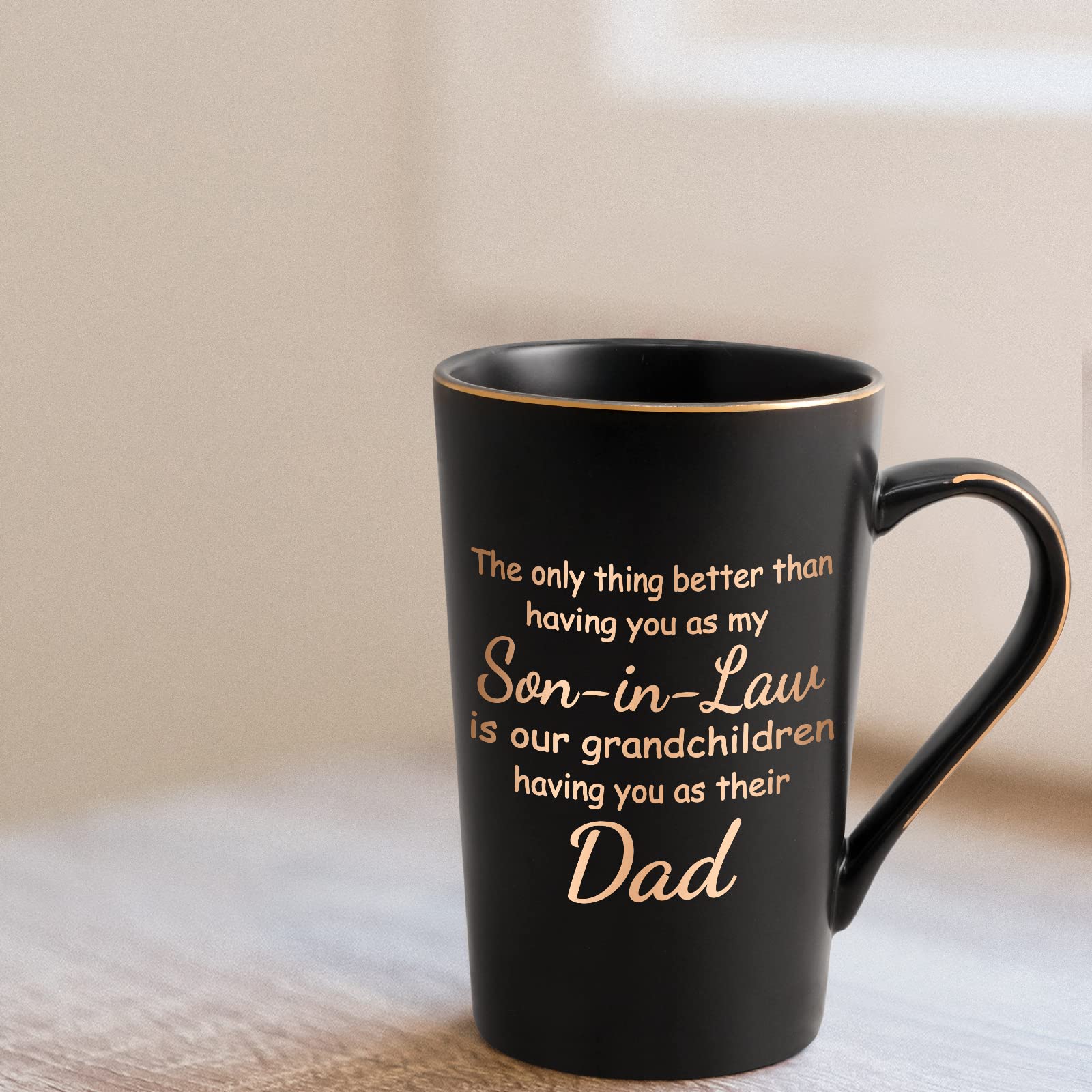 Lustiges Bierglas Für Schwiegersohn – Mit Spruch, 425 Ml, Aus Lebensmittelechtem Glas (transparent)