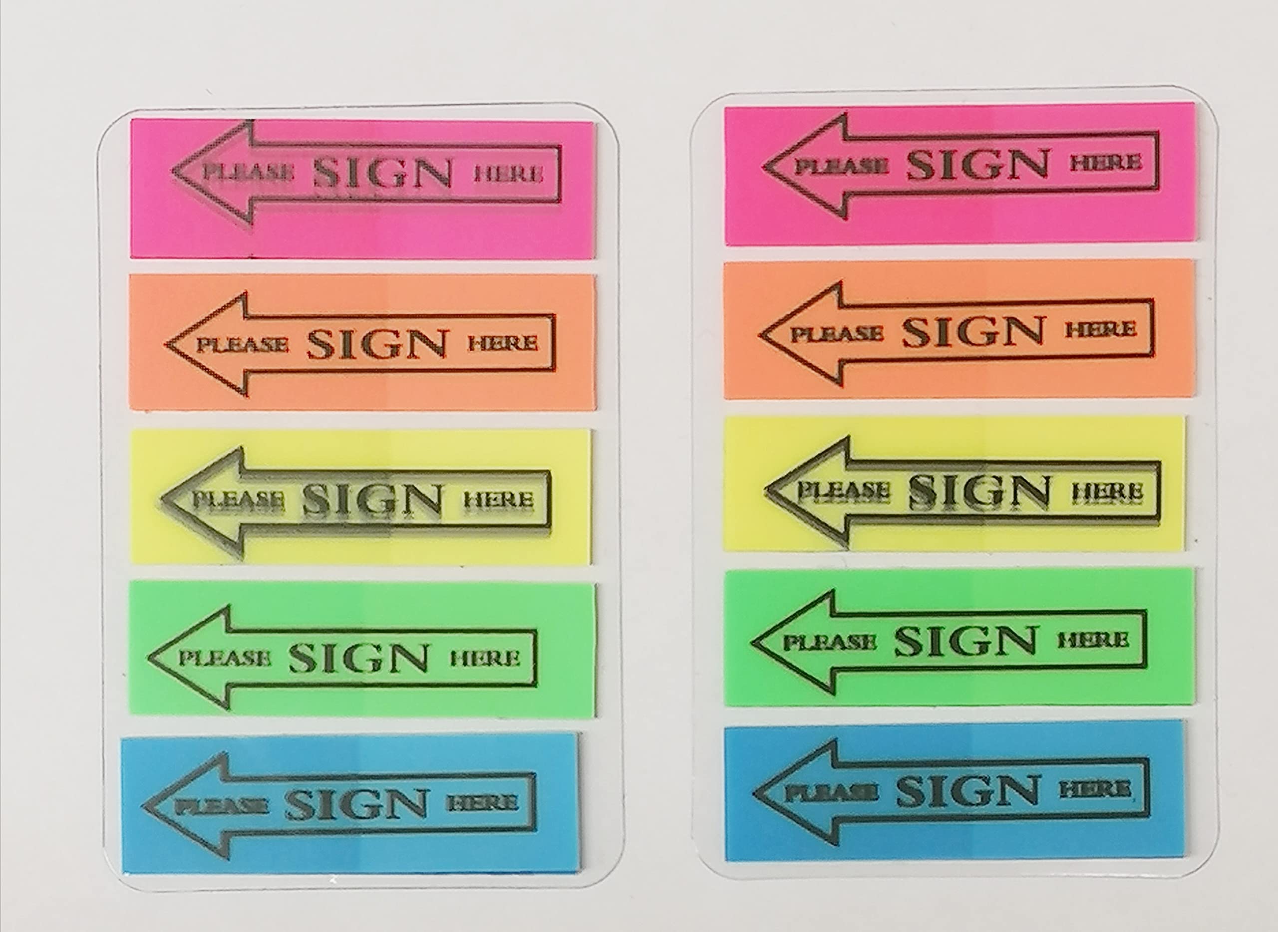 500 X Sign Here Sticky Notes