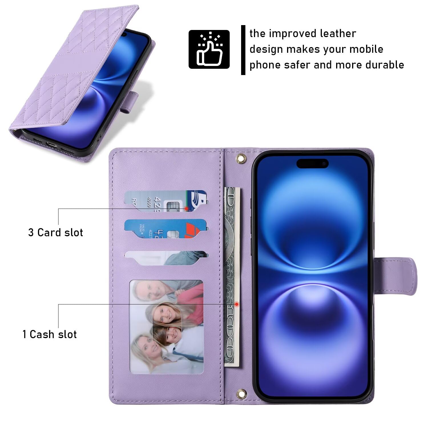Custodia per Google Pixel 8 Pro, sottile, in pelle PU, custodia protettiva a tracolla, antiurto, con cordino rimovibile, porta carte di credito e cavalletto, per Google Pixel 8 Pro, marrone