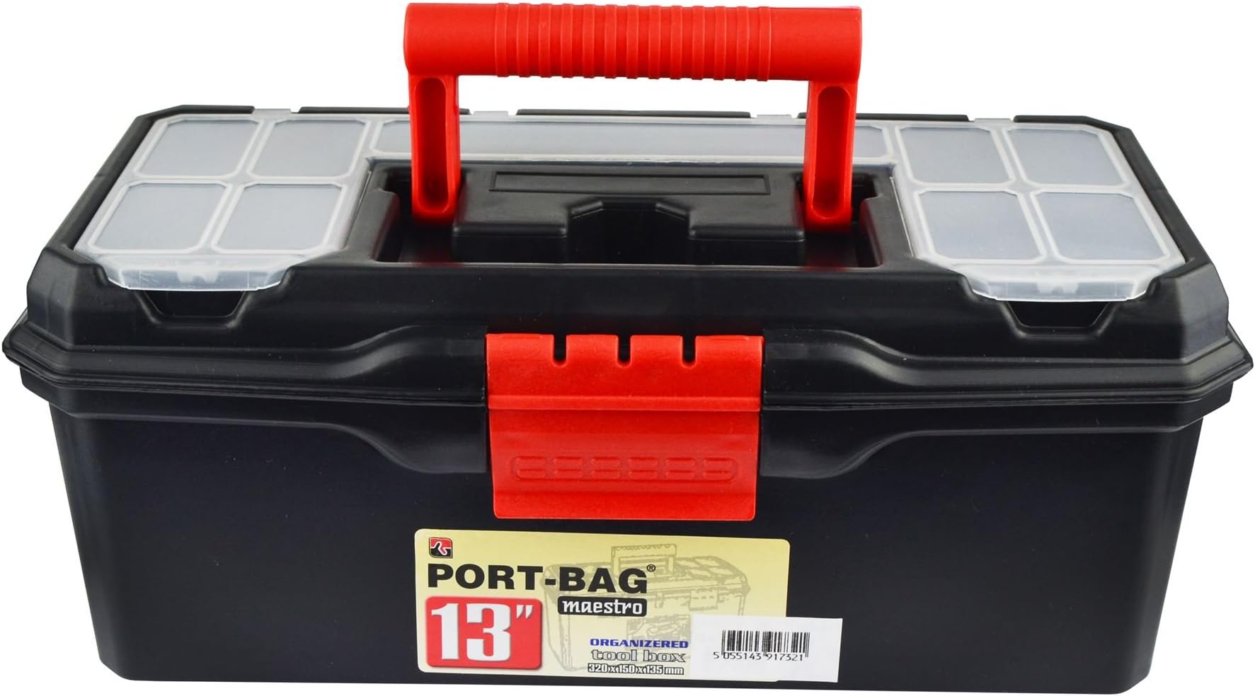 13" Maestro Toolbox with Handle/Holdall/Plastic Box/DIY Storage Box TE451