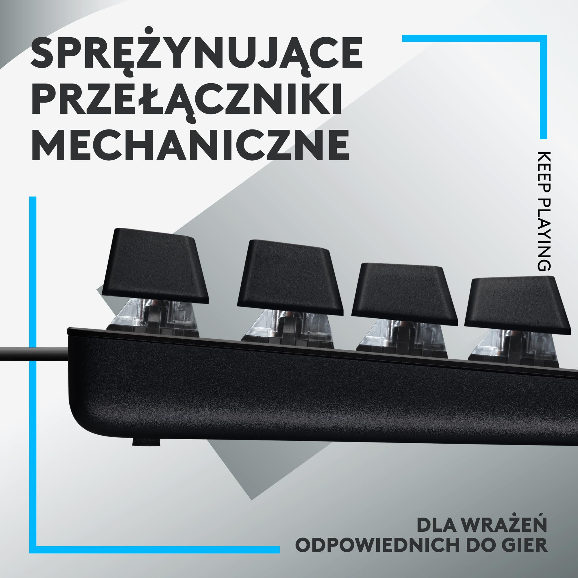 Logitech G G502 HERO,Mysz do gier z podświetleniem RGB,11 programowalnymi przyciskami, G413 SE pełnowymiarowa, podświetlana klawiatura mechaniczna przełącznikami mechanicznymi, QWERTY US Intl-Czarny
