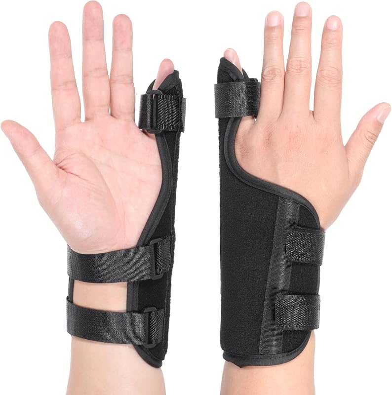 COMNICO Pinky Finger Splint Broken Pinky Finger Brace Triggers Fingers Splints for Little Brace Wrist Support for Pain Relief Boxer Fracture Broken Left and Right Hand (Size M