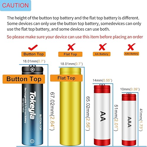 Miniatura 2 de Paquete de 4 cargadores de batería 18650 que pueden cargar batería recargable 18650 baterías de iones de litio de 3.7 voltios, linterna, juguetes,