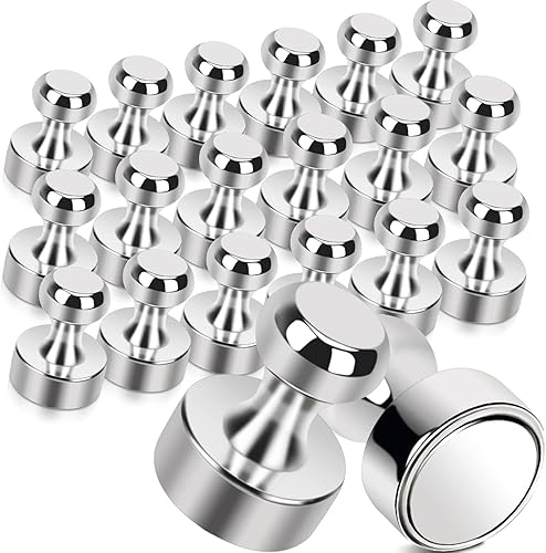 20 imanes para refrigerador para pizarra blanca, imanes de cocina fuertes, imanes de neodimiun pequeños sin arañazos fuertes, imanes de níquel