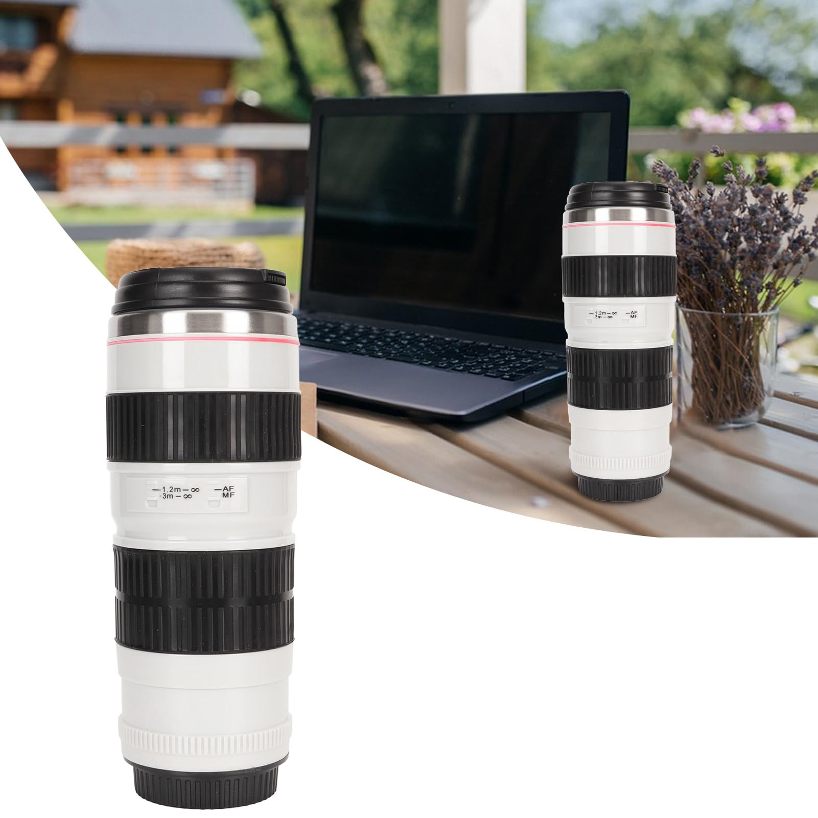 Tasse à café MUG Motif en forme d'objectif d'un appareil photo - Maison