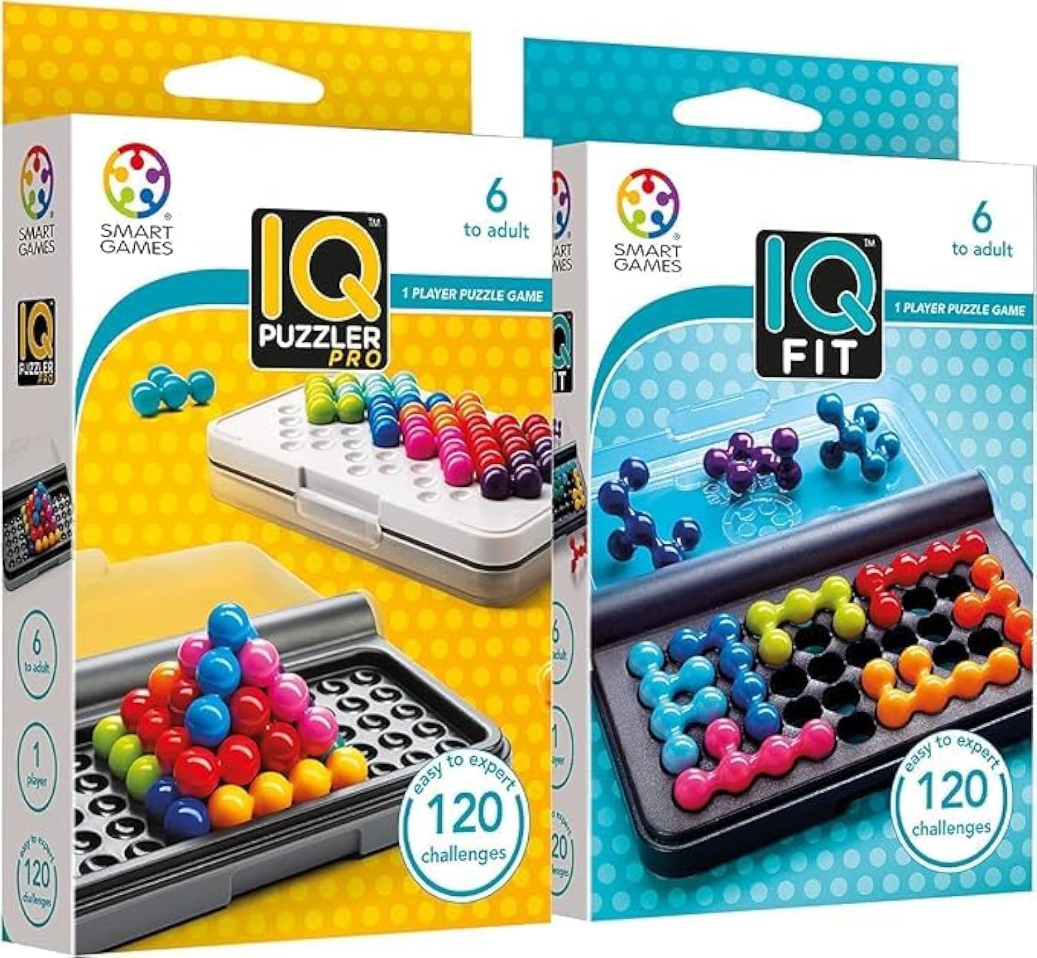 IQ Puzzler Pro 2-teiliges Set - 120 Logikspiele Für Kinder & Erwachsene