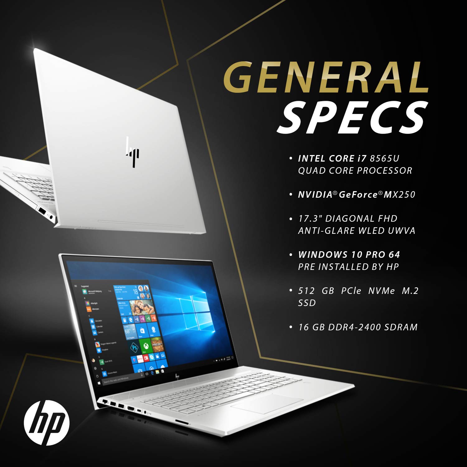 Amazon.co.jp: HP Envy 17T Touch 2019年モデル、Intel Core i7-8565U 