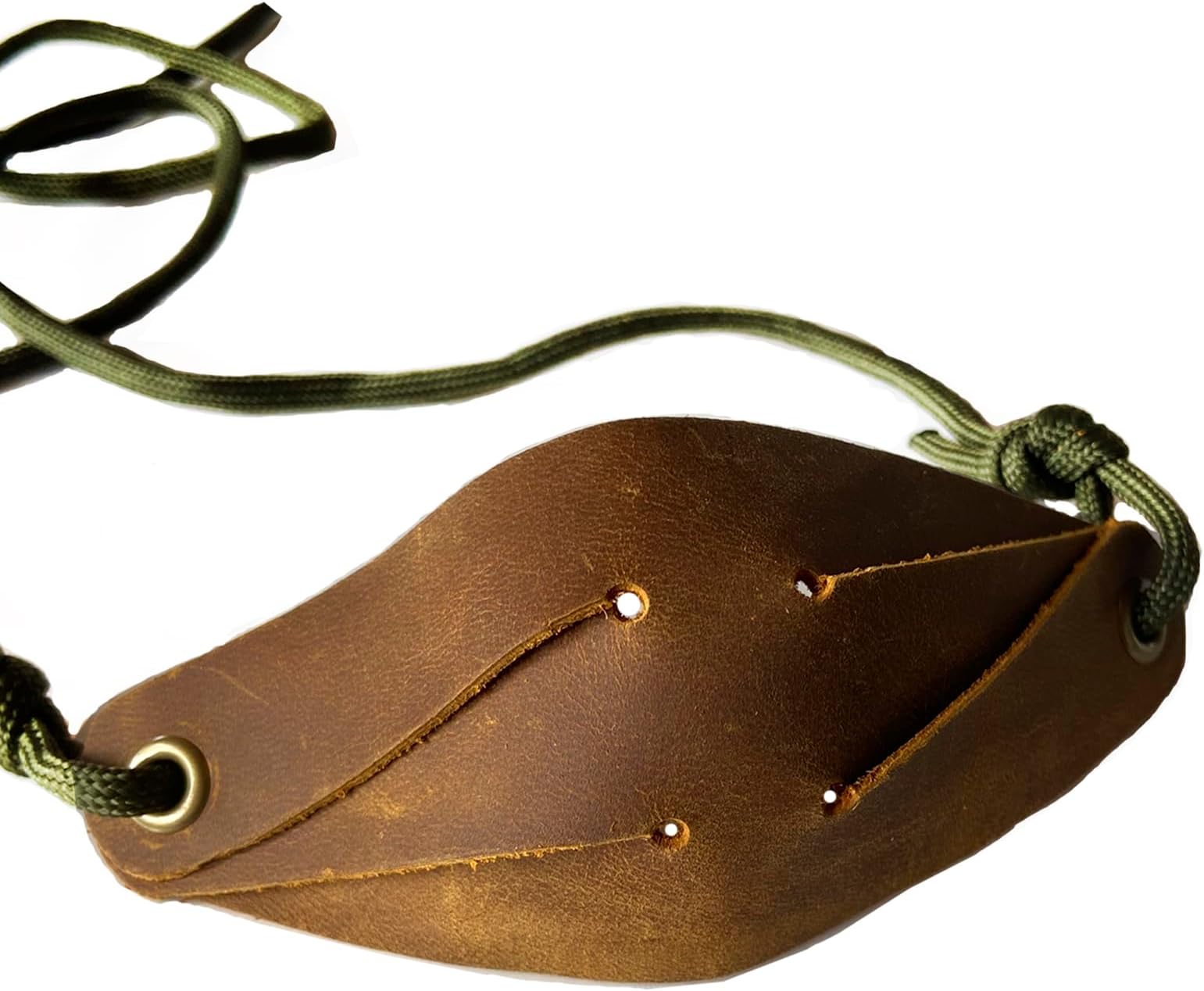Leather Shepherd Sling Handmade Paracord Shepherds Sling Rock Thrower Old-Fashioned Slingshot