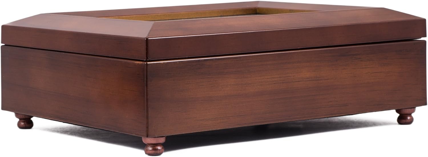 Cottage Garden Granddaughter You are The Greatest Wood Finish Jewelry Music Box - Plays Tune You are My Sunshine