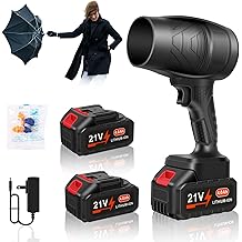 Leaf Blower Cordless, Powerful Handheld Electric Blower with 2&times;21V Batteries, Lightweight Leaf Blower for Lawn Care, Patio, Leaves, Snow &amp; Dust Removal (Leaf Blower Cordless)