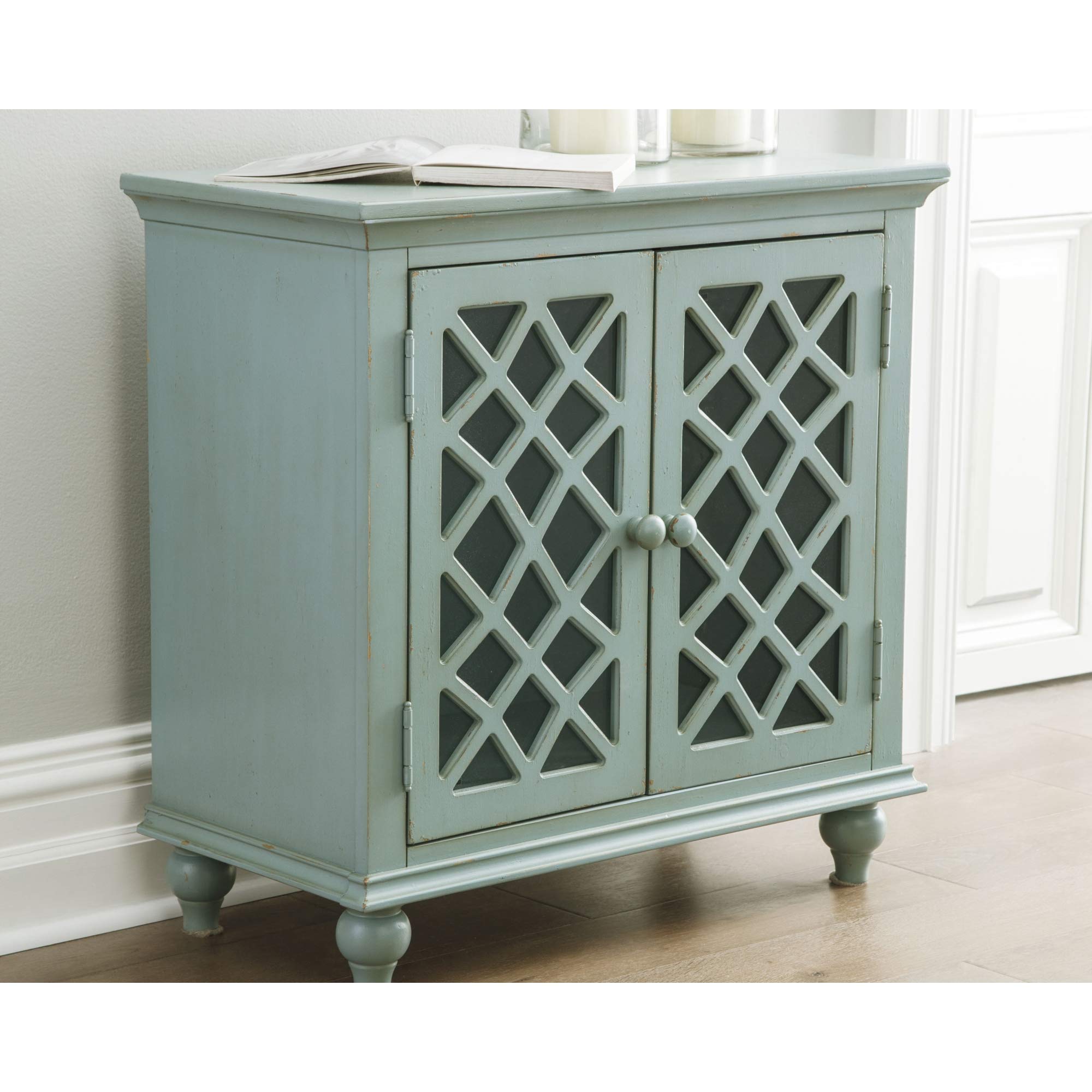 Mirimyn - Antique Teal - Accent Cabinet - Vintage Finish