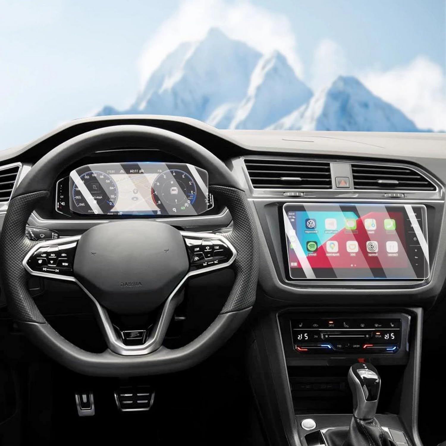 Écran GPS rayé et illisible ? Solution : film mat Tiguan 2021-2022 - 6