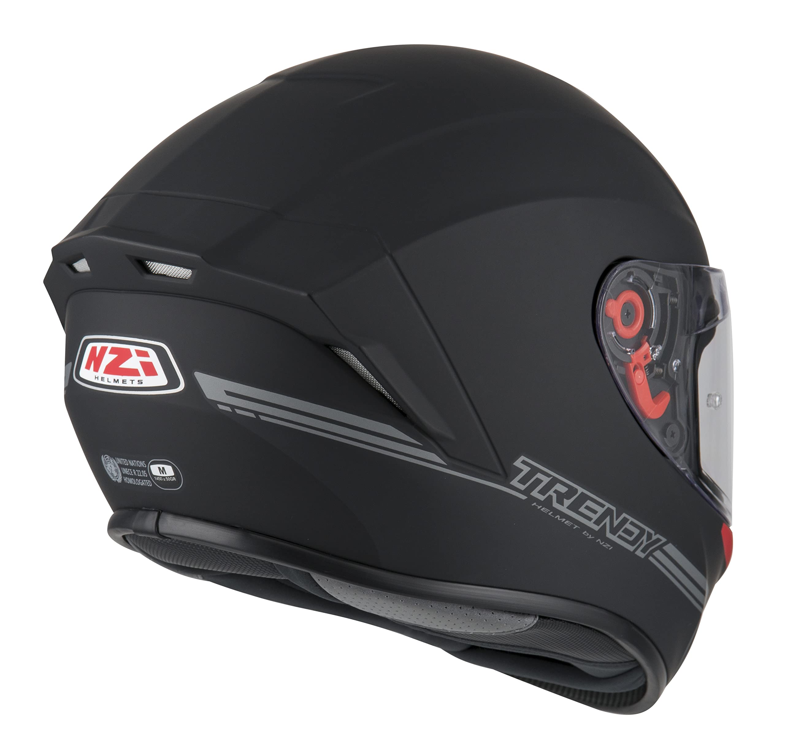 Casco Integral NZI Trendy 2 Solid Nouveau Matt Black Talla M