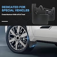 Vista 5 de Protectores contra salpicaduras compatibles con Toyota Tundra 2022 2023, guardabarros para todo tipo de clima, guardabarros con kits