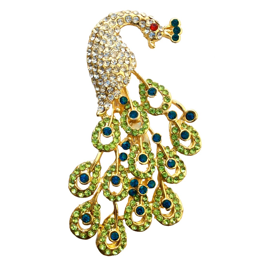 FURE Metal Radiant Peacock Brooch (Green) for Men and Women (B01EIYRPTC) Amazon Price History, Amazon Price Tracker