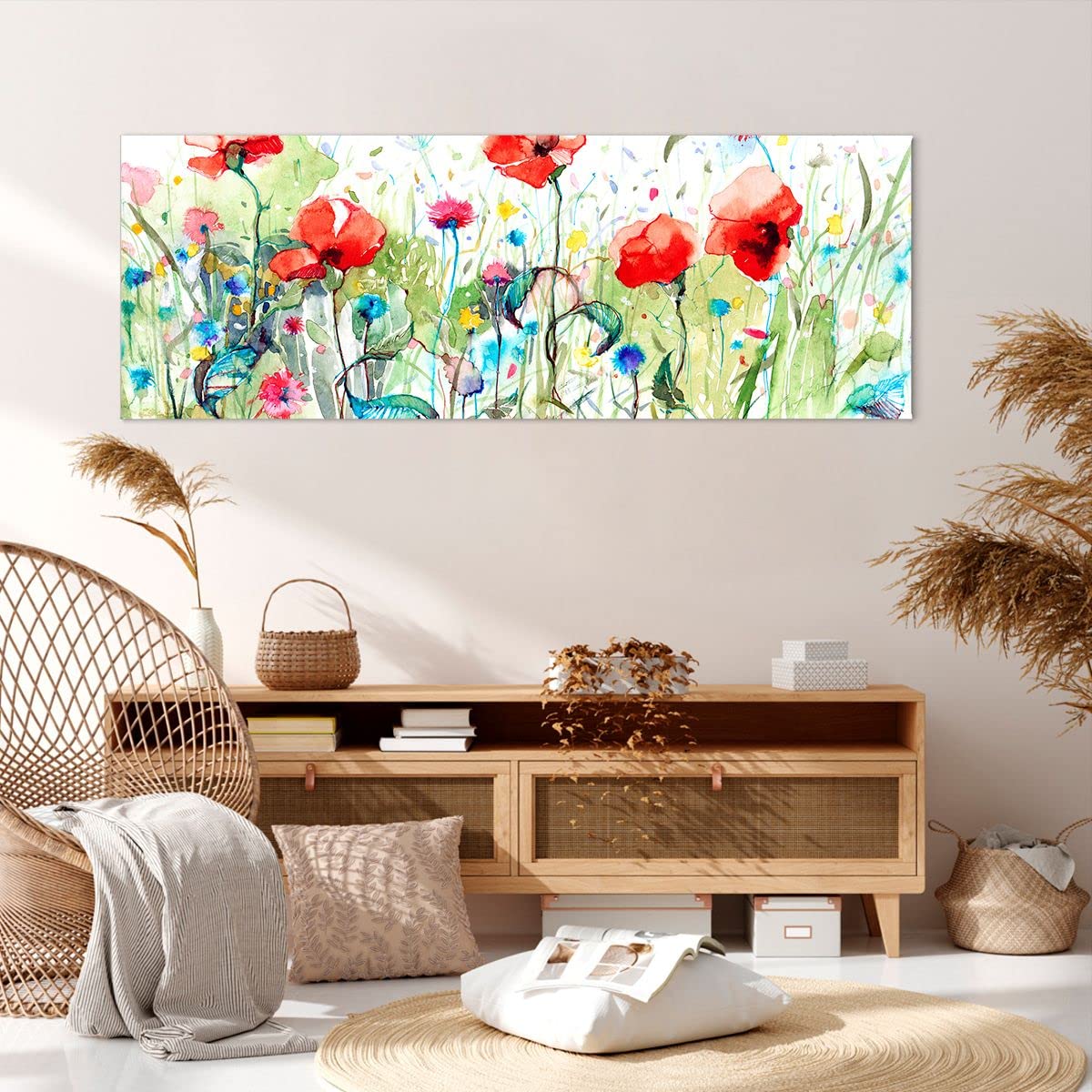 Quadro Su Tela ARTTOR Pastello Nuvole 70x50cm: Stampa Moderna Astratta Per Pareti Del Soggiorno, Camera Da Letto O Cucina - Decorazione Murale Canvas Di Qualità
