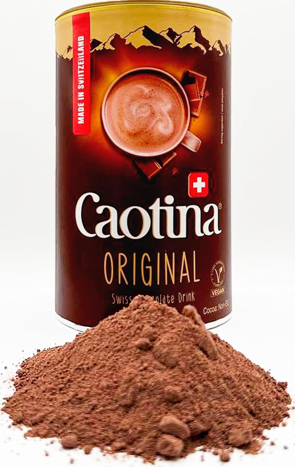 Stapster Caotina (Switzerland) Classic Cocoa Drink with Premium Swiss Chocolate, 500g - Original
