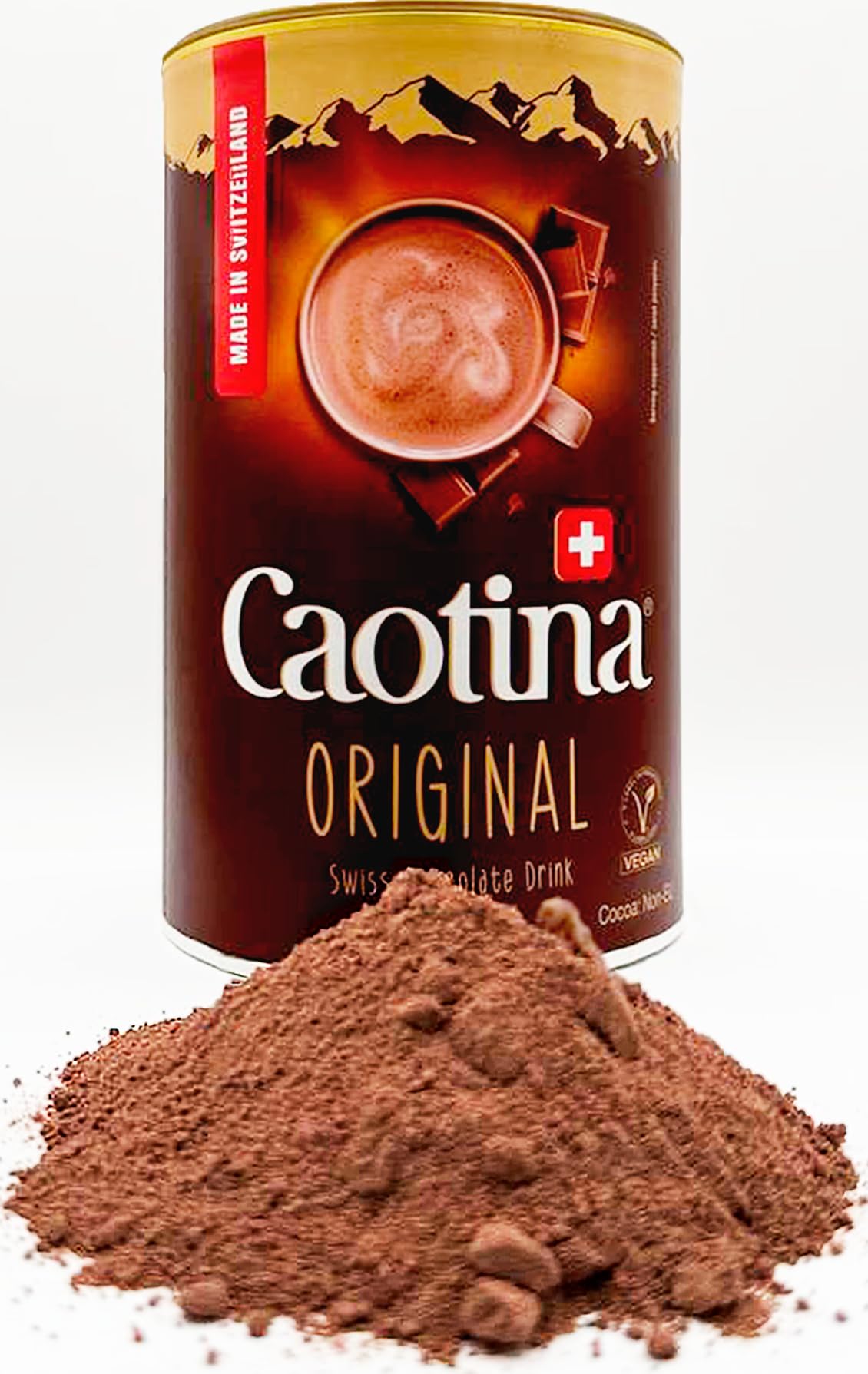 Stapster Caotina (Switzerland) Classic Cocoa Drink with Premium Swiss Chocolate, 500g - Original