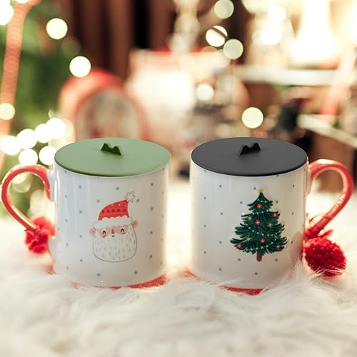 Miniatura 3 de Tapas de silicona para tazas, tapas de silicona reutilizables para tazas y tazas, tapas de grado alimenticio, antipolvo, herméticas, para remojar