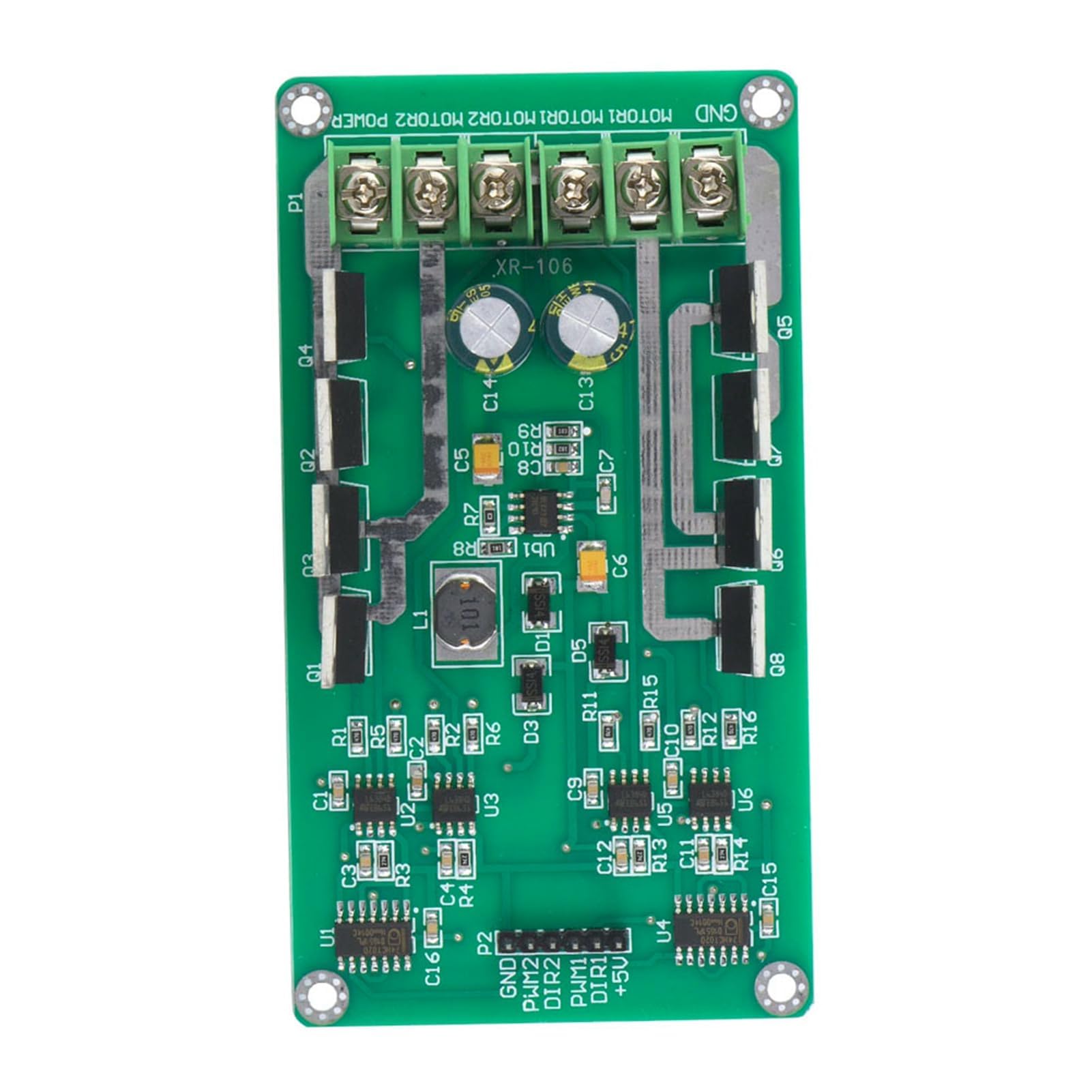 Ejoyous IRF3205 MOSFET, Freinage Évident Carte de Module de Moteur à Double Moteur à Faible Résistance Durable, pour la Modulation PWM 3-36V PEAP 30A Fonction de Freinage