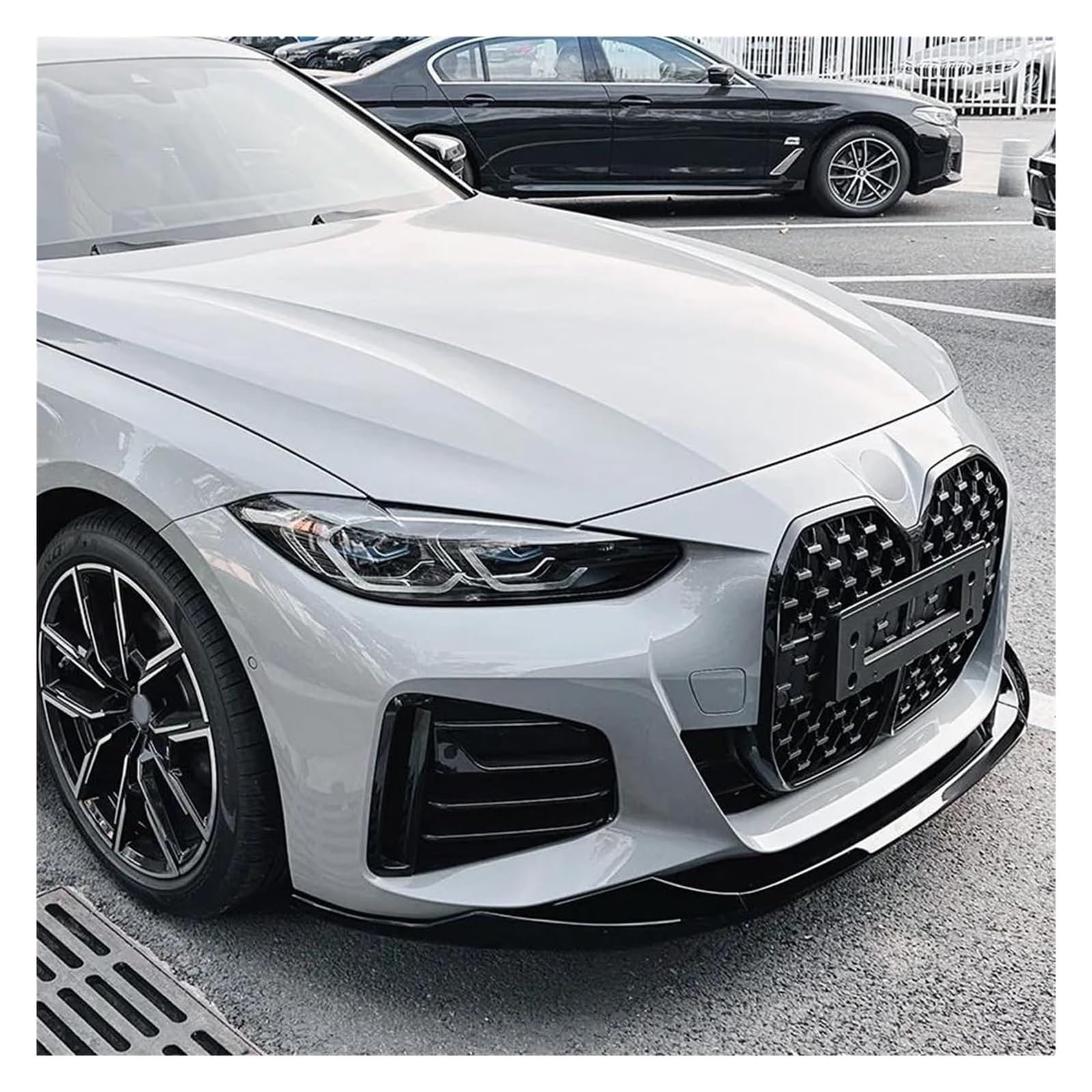 Labbro Anteriore Per BMW Serie 4 G24 G26 420i 430i I4 M50 Sport Gran Coupé 4 Porte G22 G23 M440i 2020-2024 Spoiler Paraurti Anteriore Splitter Lip Diffusore